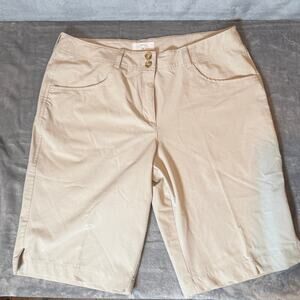 Women’s Callaway Golf Shorts Beige Preppy Golfwear Summer Shorts Size 10